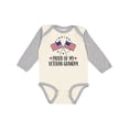 thumbnail image 1 of Inktastic Military Proud of Veteran Grandpa Boys or Girls Long Sleeve Baby Bodysuit, 1 of 5