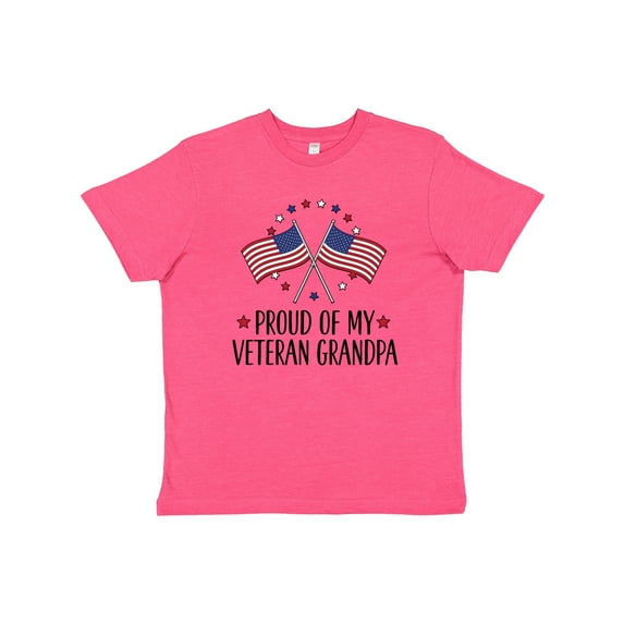 Inktastic Military Proud of Veteran Grandpa Youth T-Shirt