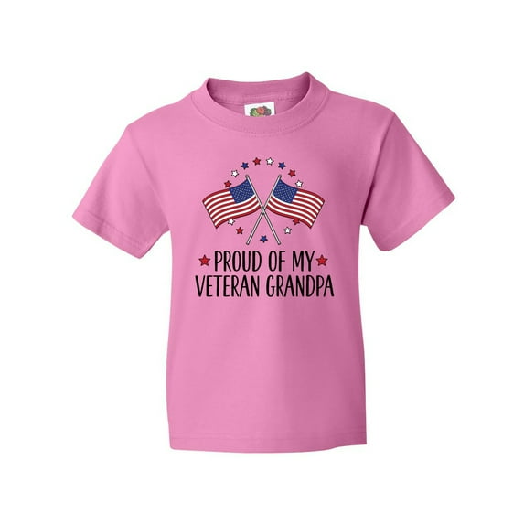 Inktastic Military Proud of Veteran Grandpa Youth T-Shirt