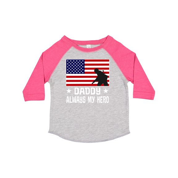 Inktastic Military Soldier Daddy Always My Hero Boys or Girls Toddler T-Shirt