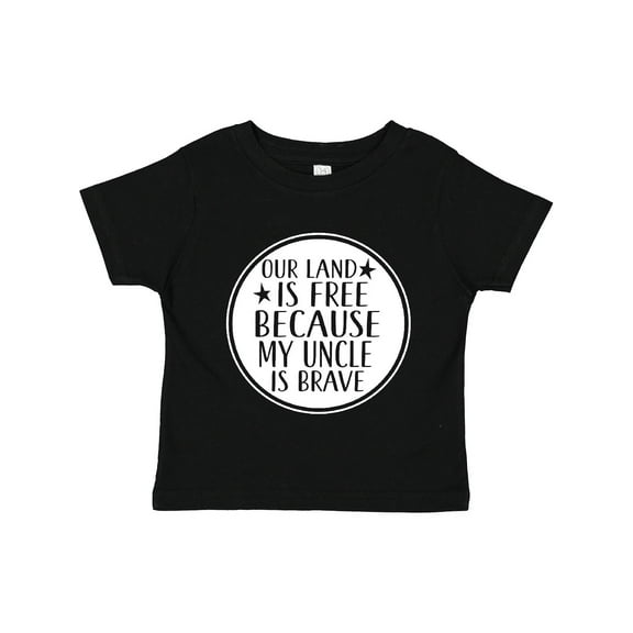 Inktastic Military Uncle Land is Free Nephew Boys or Girls Toddler T-Shirt