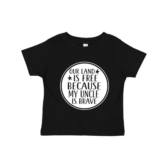 Inktastic Military Uncle Land is Free Nephew Boys or Girls Toddler T-Shirt