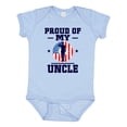 thumbnail image 1 of Inktastic Military Uncle Proud Nephew Boys or Girls Baby Bodysuit, 1 of 5