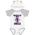 thumbnail image 1 of Inktastic Military Uncle Proud Nephew Boys or Girls Baby Bodysuit, 1 of 5