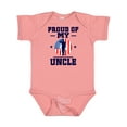 thumbnail image 1 of Inktastic Military Uncle Proud Nephew Boys or Girls Baby Bodysuit, 1 of 5