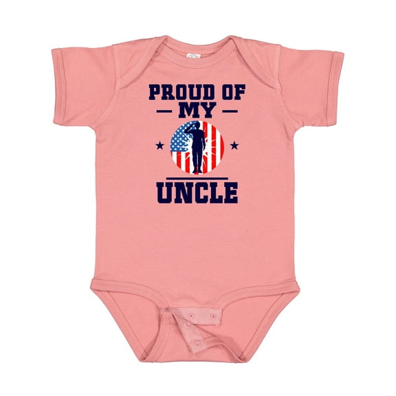Inktastic Military Uncle Proud Nephew Boys or Girls Baby Bodysuit