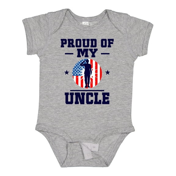 Inktastic Military Uncle Proud Nephew Boys or Girls Baby Bodysuit