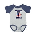 thumbnail image 1 of Inktastic Military Uncle Proud Nephew Boys or Girls Baby Bodysuit, 1 of 5