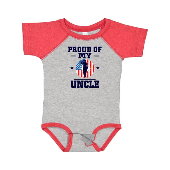 Inktastic Military Uncle Proud Nephew Boys or Girls Baby Bodysuit