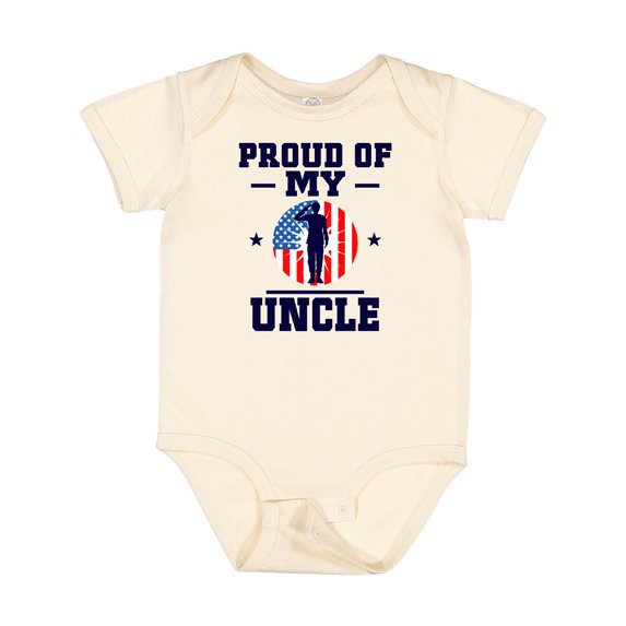 Inktastic Military Uncle Proud Nephew Boys or Girls Baby Bodysuit