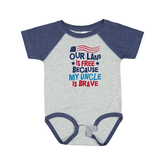 Inktastic Military Uncle Proud Nephew Freedom Boys or Girls Baby Bodysuit