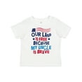 thumbnail image 1 of Inktastic Military Uncle Proud Nephew Freedom Boys or Girls Toddler T-Shirt, 1 of 5