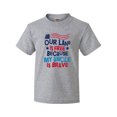 thumbnail image 1 of Inktastic Military Uncle Proud Nephew Freedom Youth T-Shirt, 1 of 5