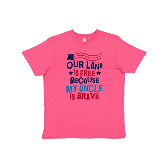 Inktastic Military Uncle Proud Nephew Freedom Youth T-Shirt