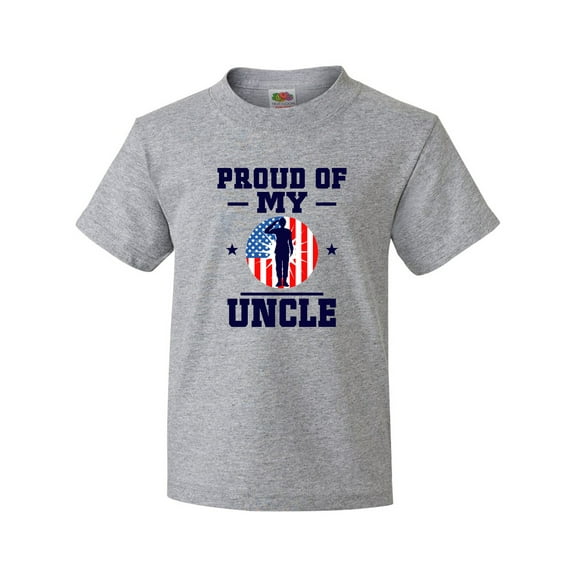 Inktastic Military Uncle Proud Nephew Youth T-Shirt