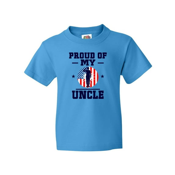 Inktastic Military Uncle Proud Nephew Youth T-Shirt