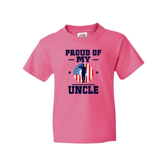 Inktastic Military Uncle Proud Nephew Youth T-Shirt