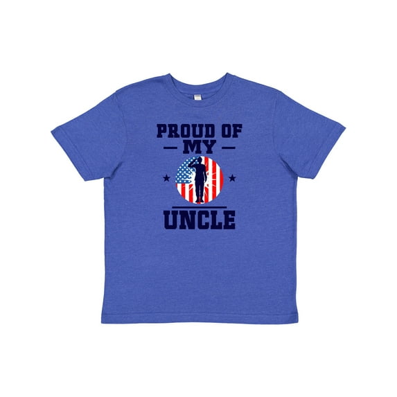 Inktastic Military Uncle Proud Nephew Youth T-Shirt