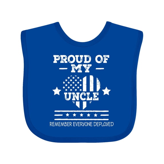 Inktastic Military Uncle Red Friday Boys or Girls Baby Bib