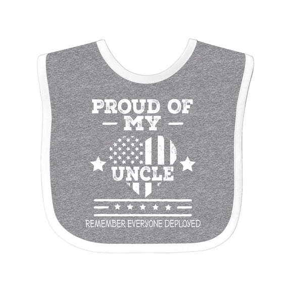 Inktastic Military Uncle Red Friday Boys or Girls Baby Bib