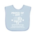 thumbnail image 1 of Inktastic Military Uncle Red Friday Boys or Girls Baby Bib, 1 of 4