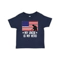 thumbnail image 1 of Inktastic Military Uncle is My Hero Us Flag Boys or Girls Baby T-Shirt, 1 of 5