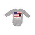 thumbnail image 1 of Inktastic Military Uncle is My Hero Us Flag Boys or Girls Long Sleeve Baby Bodysuit, 1 of 5