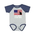 thumbnail image 1 of Inktastic Military Uncle is My Hero Us Flag Boys or Girls Baby Bodysuit, 1 of 5