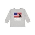 thumbnail image 1 of Inktastic Military Uncle is my Hero US Flag Boys or Girls Long Sleeve Toddler T-Shirt, 1 of 5