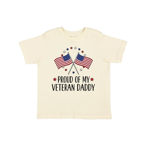 Inktastic Military Veteran Daddy Proud Son Daughter Boys or Girls Toddler T-Shirt