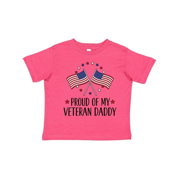 Inktastic Military Veteran Daddy Proud Son Daughter Boys or Girls Toddler T-Shirt