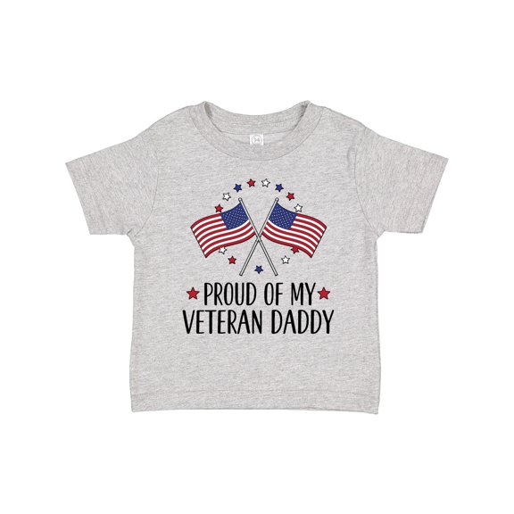Inktastic Military Veteran Daddy Proud Son Daughter Boys or Girls Toddler T-Shirt