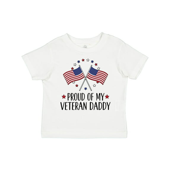 Inktastic Military Veteran Daddy Proud Son Daughter Boys or Girls Toddler T-Shirt