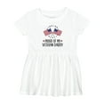 thumbnail image 1 of Inktastic Military Veteran Daddy Proud Son Daughter Girls Baby Dress, 1 of 5