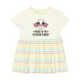 thumbnail image 1 of Inktastic Military Veteran Daddy Proud Son Daughter Girls Baby Dress, 1 of 5