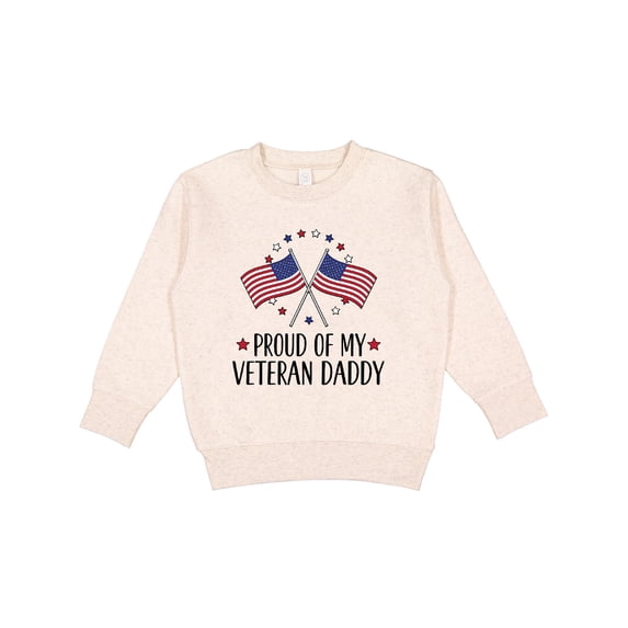 Inktastic Military Veteran Daddy Proud Son Daughter Toddler Sweatshirt