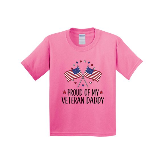 Inktastic Military Veteran Daddy Proud Son Daughter Youth T-Shirt