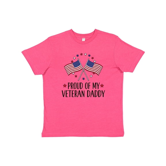 Inktastic Military Veteran Daddy Proud Son Daughter Youth T-Shirt