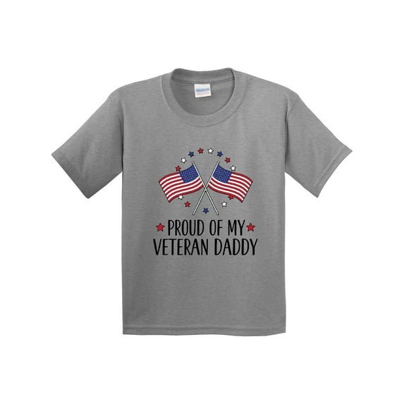 Inktastic Military Veteran Daddy Proud Son Daughter Youth T-Shirt