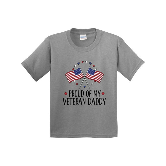 Inktastic Military Veteran Daddy Proud Son Daughter Youth T-Shirt