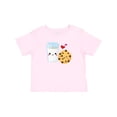 thumbnail image 1 of Inktastic Milk and Cookies Boys or Girls Baby T-Shirt, 1 of 5