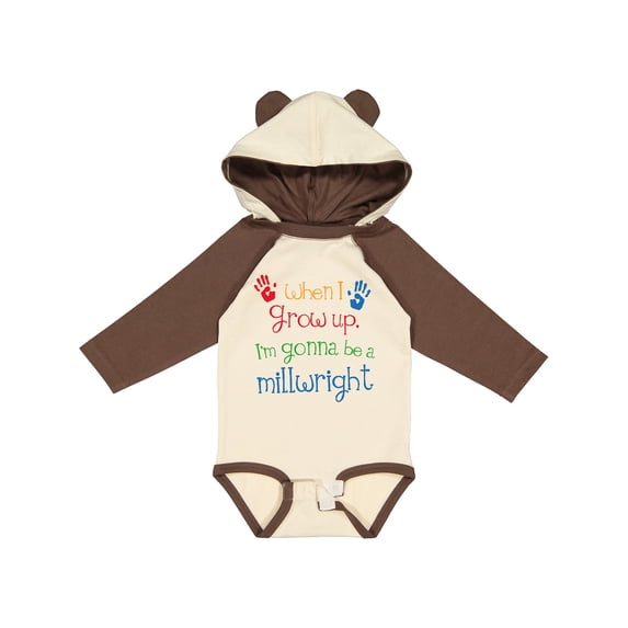 Inktastic Millwright Future Boys or Girls Long Sleeve Baby Bodysuit