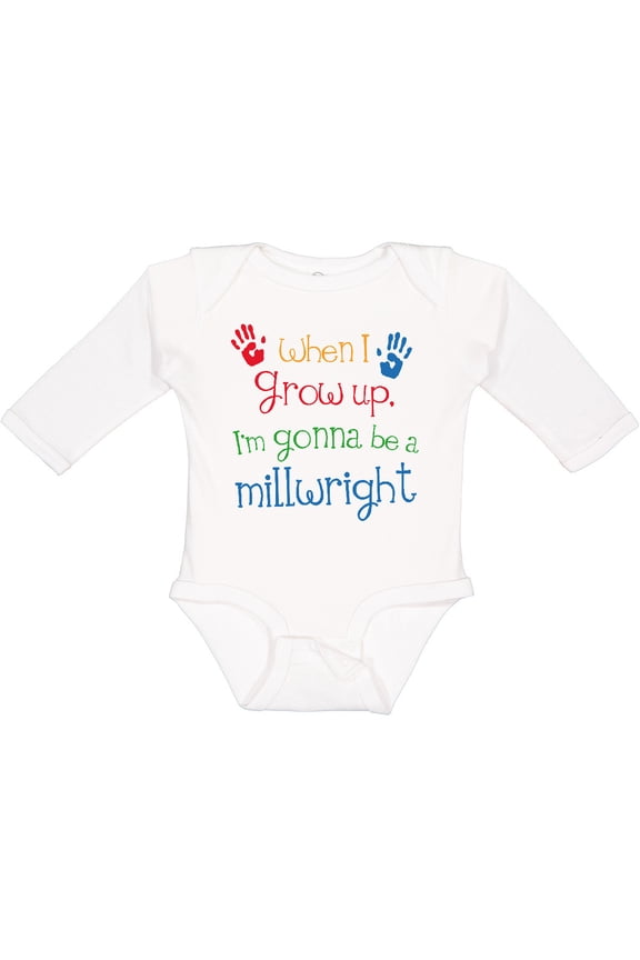 Millwright Future Boys or Girls Long Sleeve Baby Bodysuit
