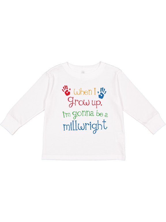 Millwright Future Boys or Girls Long Sleeve Toddler T-Shirt
