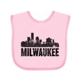 thumbnail image 1 of Inktastic Milwaukee Skyline Grunge Boys or Girls Baby Bib, 1 of 4