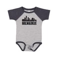 thumbnail image 1 of Inktastic Milwaukee Skyline Grunge Boys or Girls Baby Bodysuit, 1 of 5
