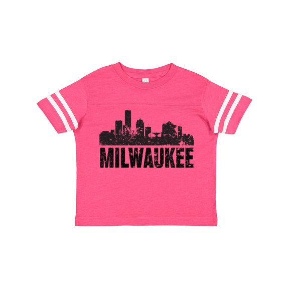 Inktastic Milwaukee Skyline Grunge Boys or Girls Toddler T-Shirt
