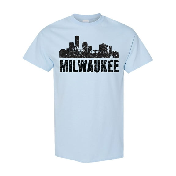 Inktastic Milwaukee Skyline Grunge T-Shirt