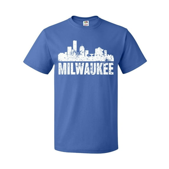 Inktastic Milwaukee Skyline Grunge T-Shirt