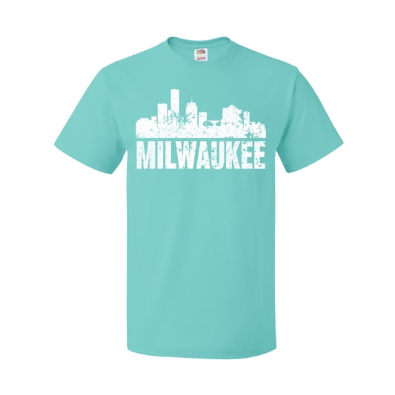 Inktastic Milwaukee Skyline Grunge T-Shirt
